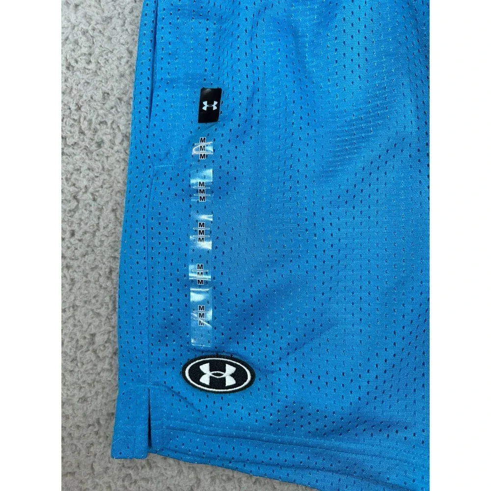 Under Armour Mens Loose Fit Icon Mesh Athletic Shorts Blue Size M New NWT‎